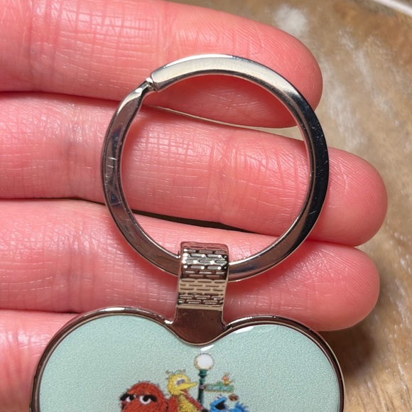 Sesame Street Heart Love Keychain & Snuffleupagus Face Oval Charm Zipper Pull - Picture 9 of 10